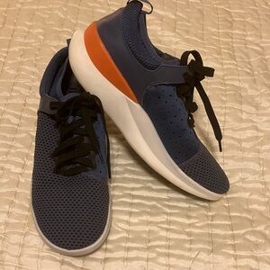Women's Navy and Orange Athletic Shoes